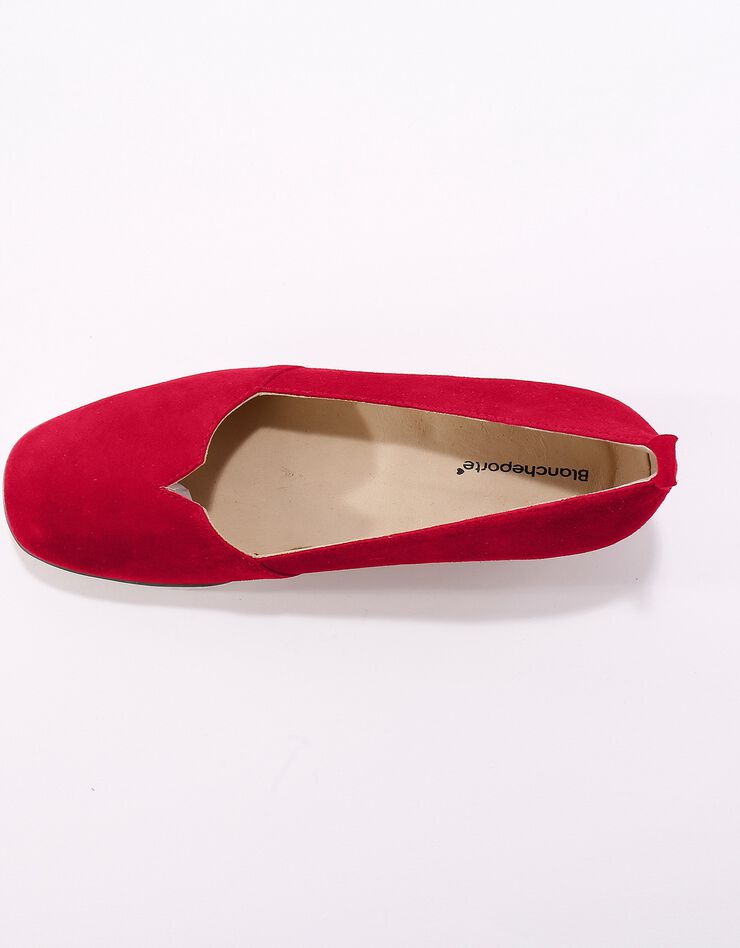 Ballerines compensées en cuir - rouge (rouge) Ballerines compensées en cuir - rouge (rouge)