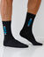 Mi-chaussettes fantaisie - lot de 5 paires (noir)