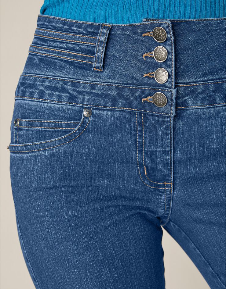 Jean coupe droite taille haute - grande stature (stone)