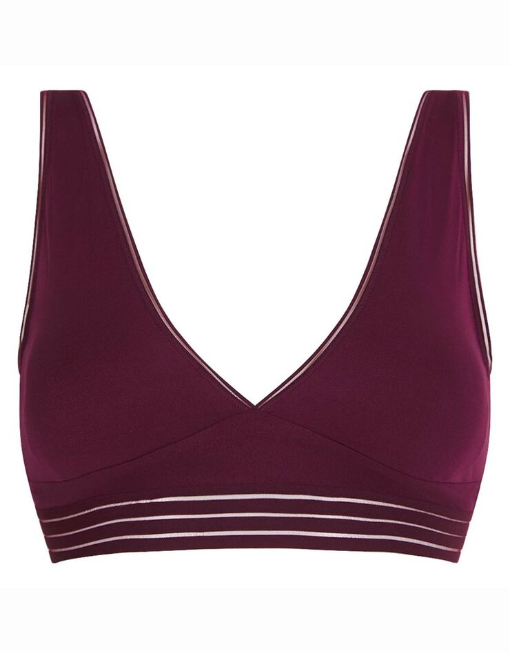 Soutien-gorge microfibre forme triangle "Oh my DIM®" - sans armatures (violet) Soutien-gorge microfibre forme triangle "Oh my DIM®" - sans armatures (violet)