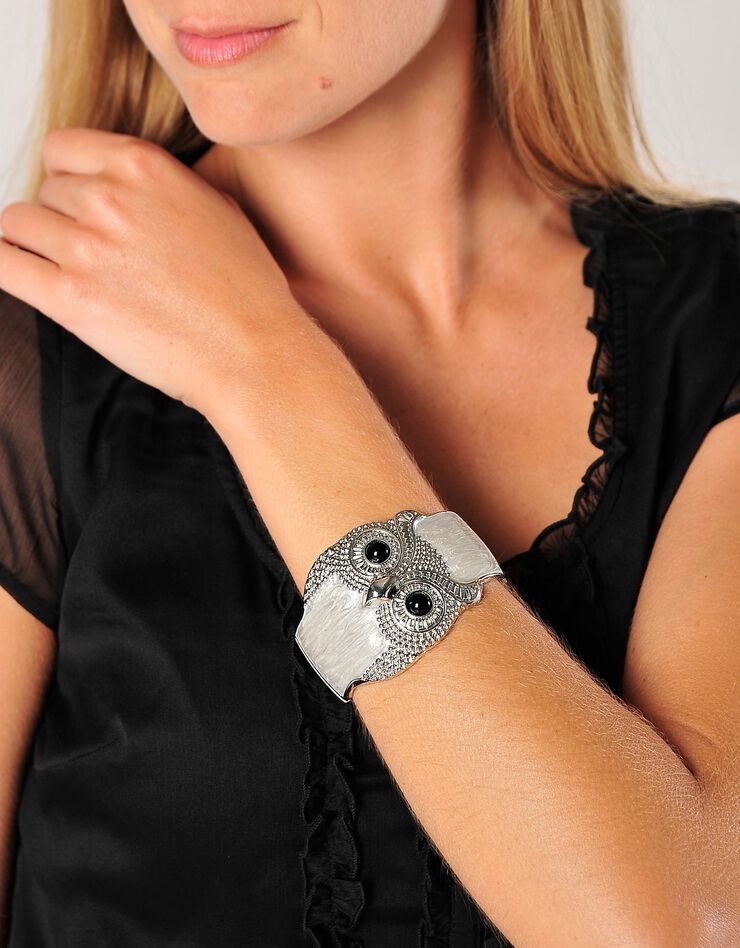 Bracelet "chouette" (blanc) Bracelet "chouette" (blanc)