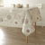 Nappe toile cir&eacute;e imprim&eacute; pissenlits (taupe)