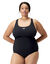 Maillot de bain 1 pièce Medalist spécial grande taille (noir)