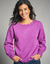 Pull col bateau, maille fantaisie  (violet)