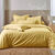 Linge de lit uni - coton bio** (miel)