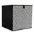 Cube de rangement pliable, tissage fantaisie (noir)