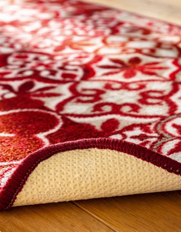 Tapis cuisine motif carreaux de ciment (rouge) Tapis cuisine motif carreaux de ciment (rouge)