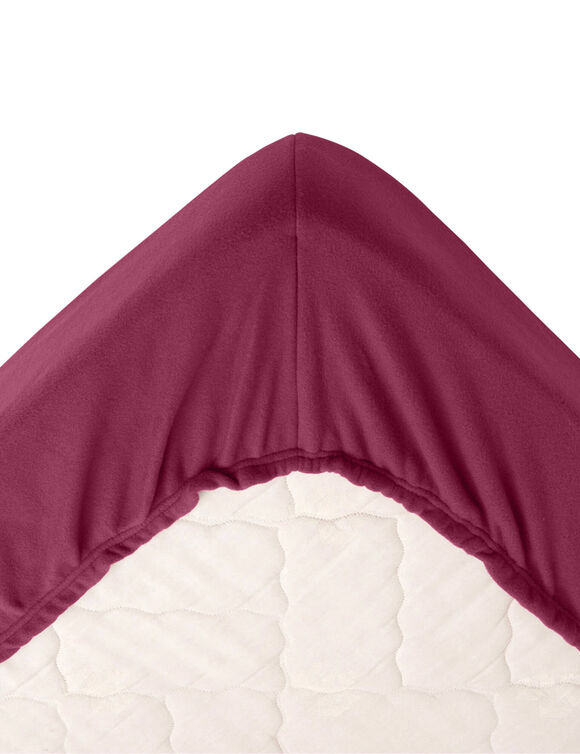Couverture polaire mi-housse 350 g/m² (prune)