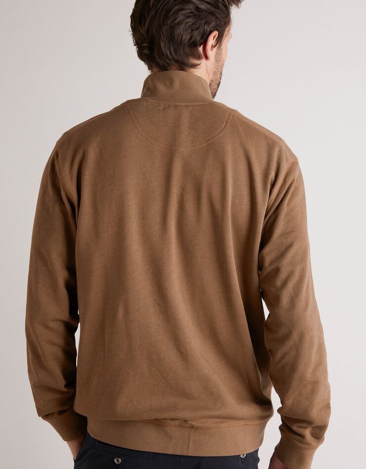 Sweat entièrement zippé uni (cuivre) Sweat entièrement zippé uni (cuivre)