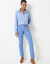 Pantalon sculptant, 5 poches (bleu grisé)