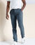 Pantalon chino ceinture arrondie sous le ventre (bleu grisé)