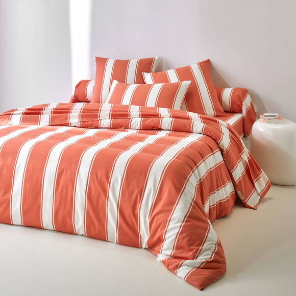 Linge de lit Transat en coton imprimé (potiron)