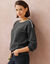Pull col bateau, maille moelleuse (anthracite chiné)
