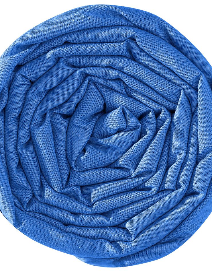 Drap-housse uni sommier articulé coton - bonnets 26 cm (océan)