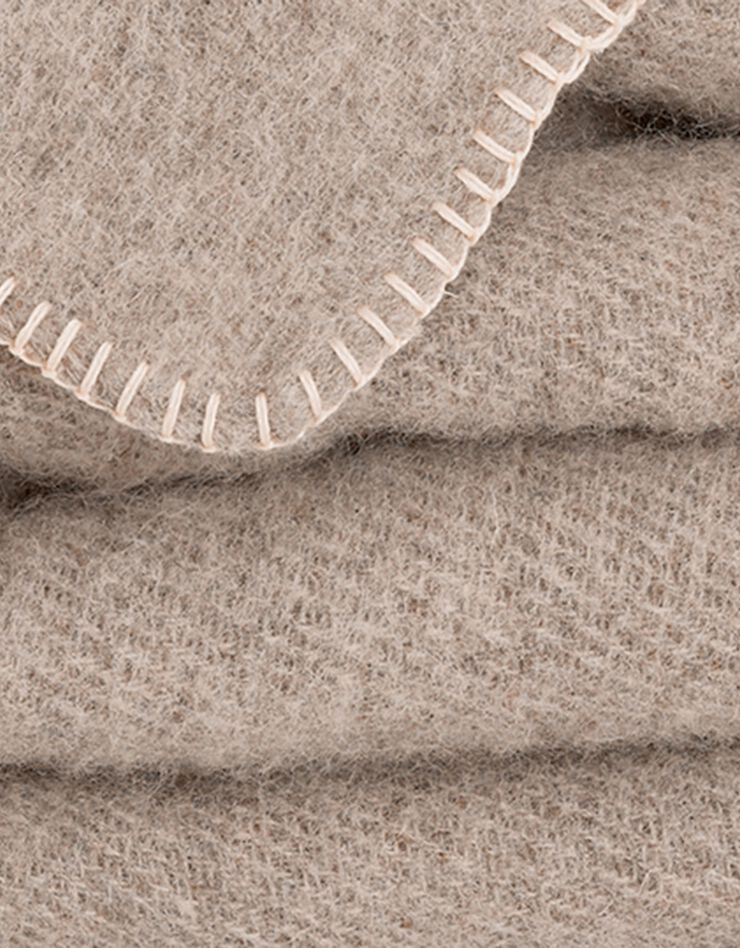 Couverture pure laine fabrication française (grège)