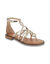 Sandales plates en cuir, Harabesque (doré)