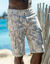 Bermuda toile imprimé camouflage (gris clair)