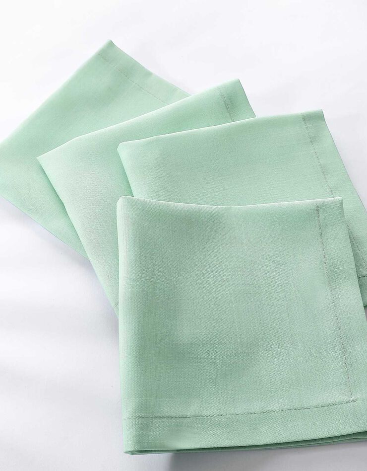 Nappe aspect lin (vert amande)