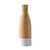 Vase bois peint - hauteur 28 cm (naturel/blanc)