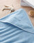 Cape de bain bébé personnalisable (bleuet)