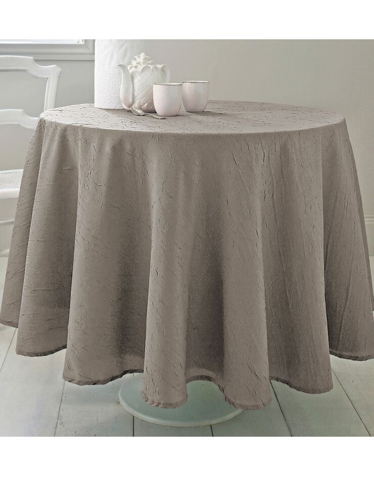 Nappe froissé permanent (taupe grisé)