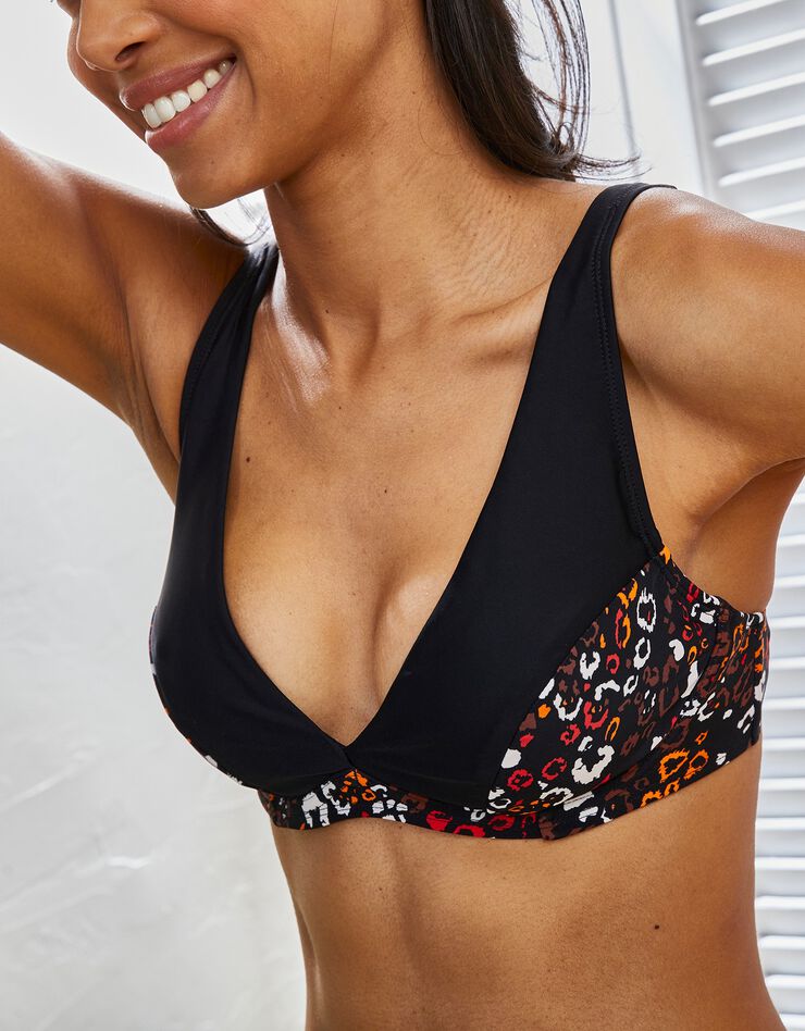 Haut de maillot de bain foulard Tarafa, avec armatures (noir / paprika) Haut de maillot de bain foulard Tarafa, avec armatures (noir / paprika)