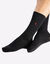 Chaussettes coton peign&eacute; - lot de 2 (noir)