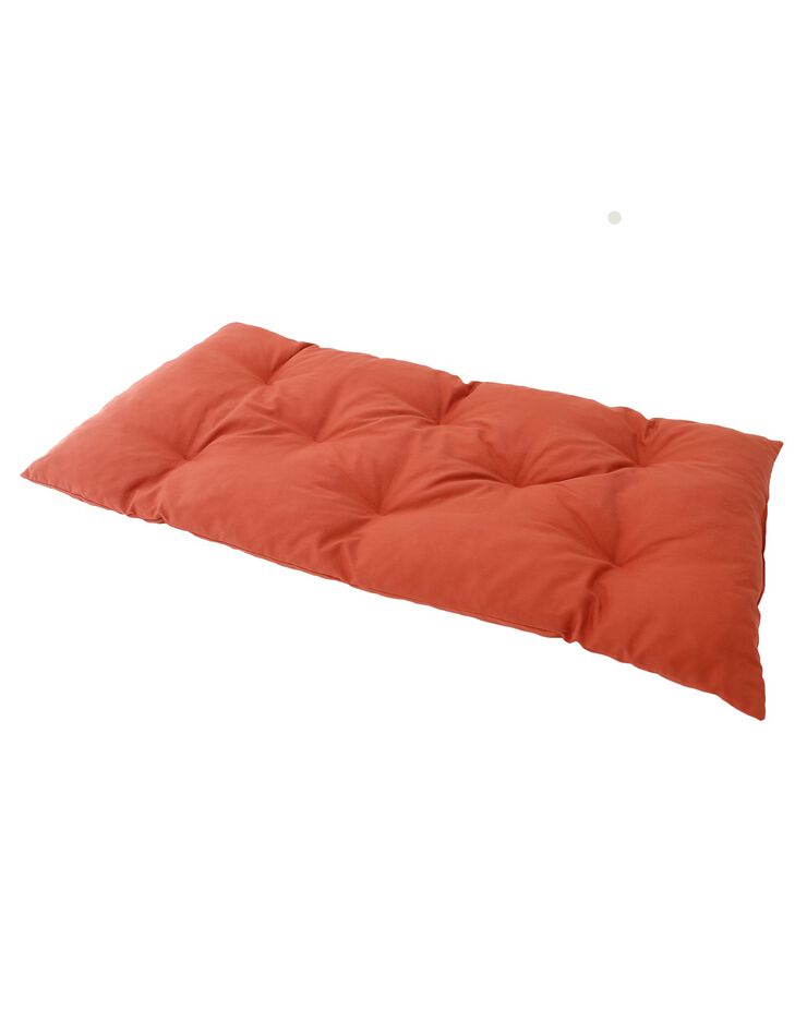 Long coussin de sol uni, coton (terracotta) Long coussin de sol uni, coton (terracotta)