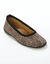 Chaussons ballerines imprimé léopard (marron)