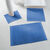 Tapis de bain &eacute;ponge liteau chevron (bleu dur)