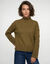 Pull col chemin&eacute;e, manches longues boutonn&eacute;es (vert olive)