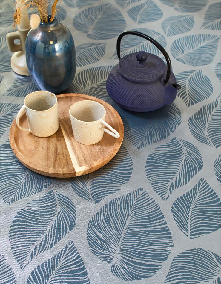 Nappe toile cirée imprimé Ombrage (gris / argenté)