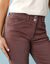 Pantalon droit &agrave; d&eacute;coupes, Sp&eacute;cial Petites (chocolat)