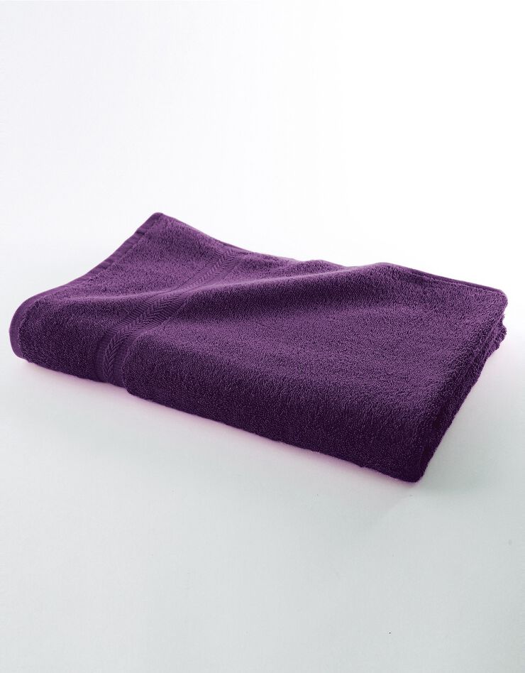 Eponge unie 420 g/m2 confort moelleux (aubergine)