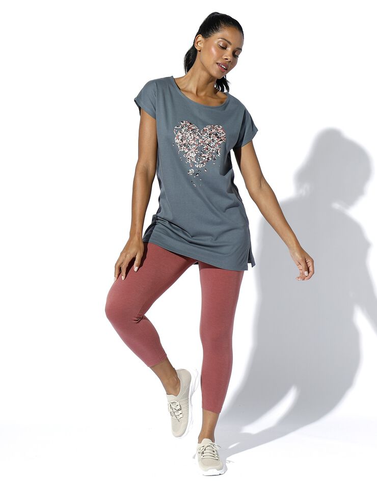 Legging court uni maille fluide ultra douce (terracotta) Legging court uni maille fluide ultra douce (terracotta)