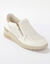Baskets zippées compensées en cuir (blanc)