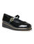 Babies compens&eacute;es cuir largeur confort (noir)