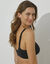 Soutien-gorge grand maintien en coton stretch - sans armatures (noir)