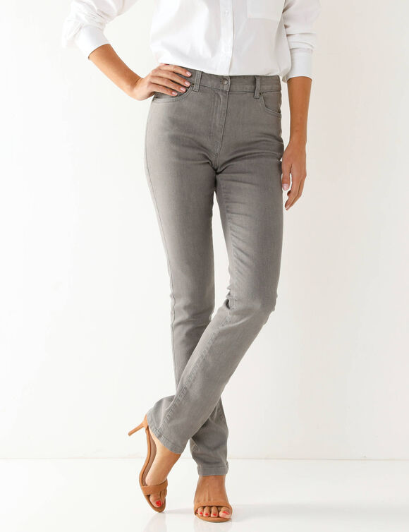 Jean sculptant, 5 poches (gris)