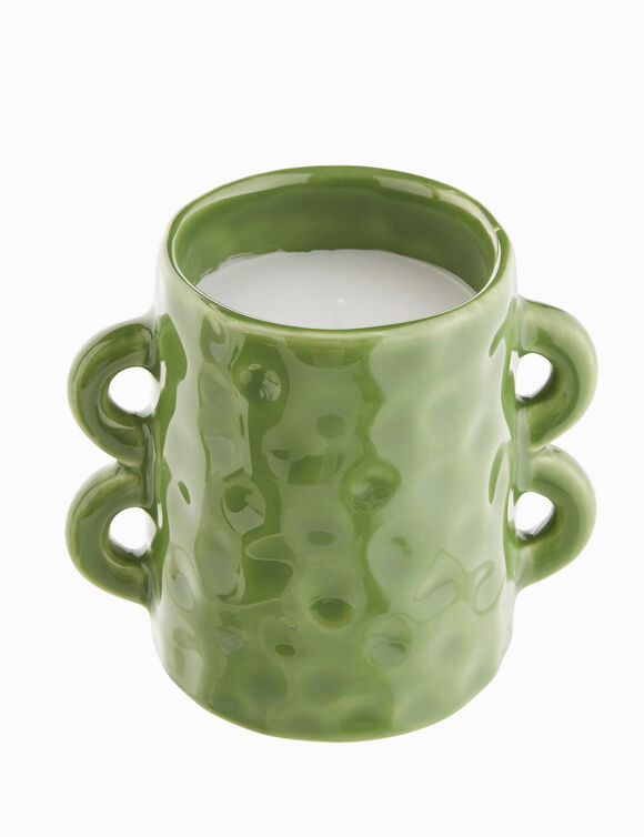 Bougie c&eacute;ramique verte (vert)