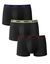 Boxer Mix And Colors DIM - lot de 3  (noir + vert + bordeaux)