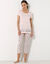 T-shirt imprimé fleurs - manches courtes (rose) T-shirt imprimé fleurs - manches courtes (rose)