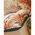 Long coussin de sol imprimé feuillage (rose / bleu)