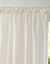 Panneau lin polyester base plombée finition galon fronceur (crème)