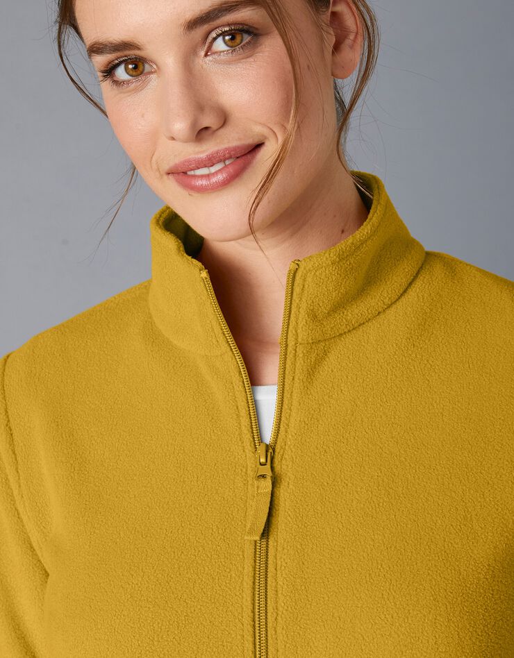 Veste polaire zippée manches longues (miel) Veste polaire zippée manches longues (miel)