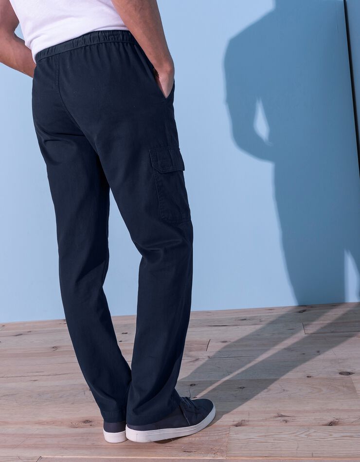Pantalon cargo multipoches (marine) Pantalon cargo multipoches (marine)