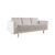 Prot&egrave;ge-assise canap&eacute; chenille matelass&eacute;e antiglisse (gris)
