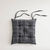 Galette de chaise carr&eacute;e &agrave; carreaux - lot de 2 (anthracite)