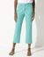Pantacourt droit stretch (vert menthe)