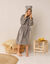 Peignoir de bain enfant personnalisable ourson &agrave; capuche  (taupe)
